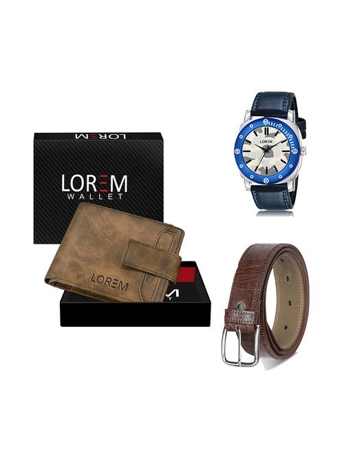 belt, wallet & watch gift combo - 19278611 - Very Small Image - 1