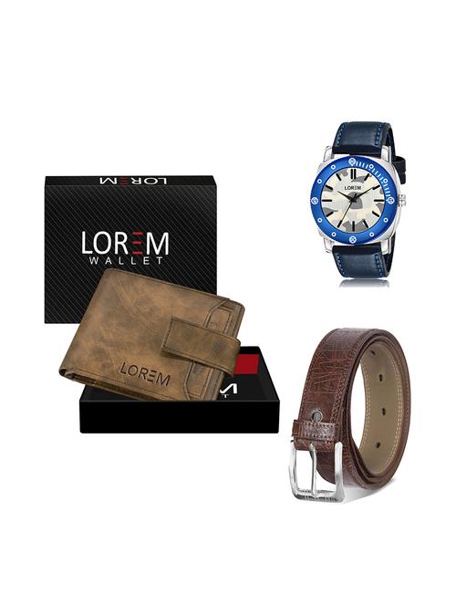 belt, wallet & watch gift combo - 19278613 - Very Small Image - 1