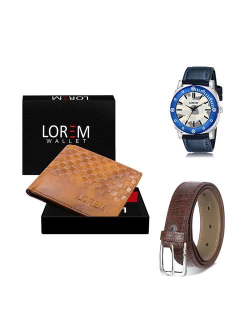 belt, wallet & watch gift combo - 19278696 - Very Small Image - 1