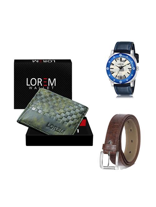 belt, wallet & watch gift combo - 19278699 - Very Small Image - 1