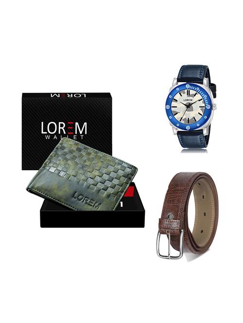 belt, wallet & watch gift combo - 19278701 - Very Small Image - 1