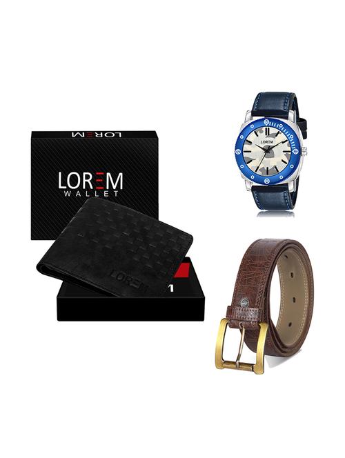 belt, wallet & watch gift combo - 19278704 - Very Small Image - 1