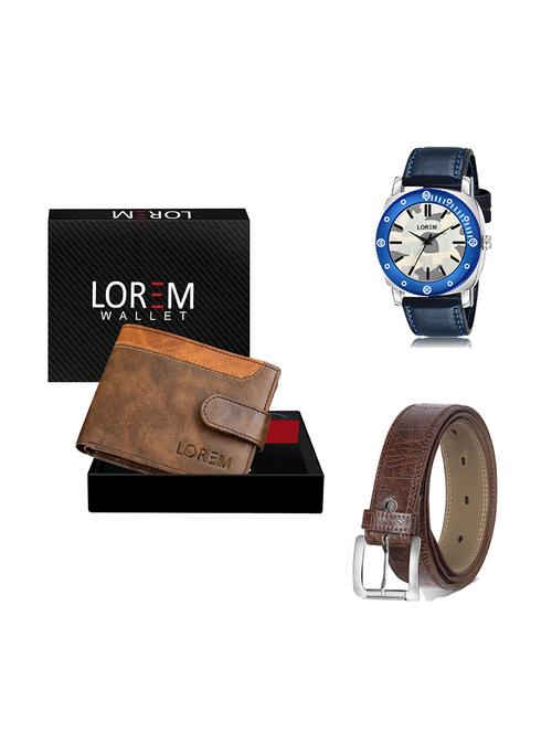 belt, wallet & watch gift combo - 19278735 - Very Small Image - 1
