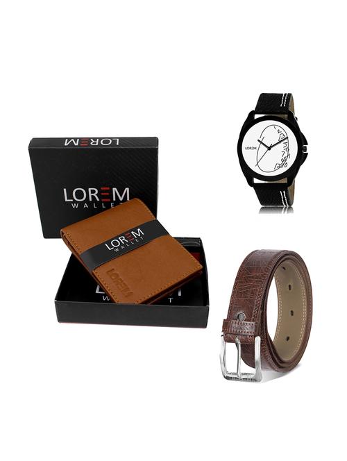 belt, wallet & watch gift combo - 19278763 - Very Small Image - 1
