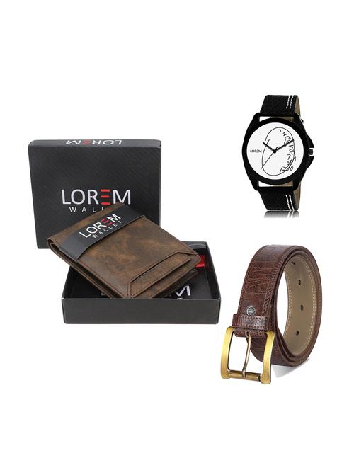 belt, wallet & watch gift combo - 19278770 - Very Small Image - 1