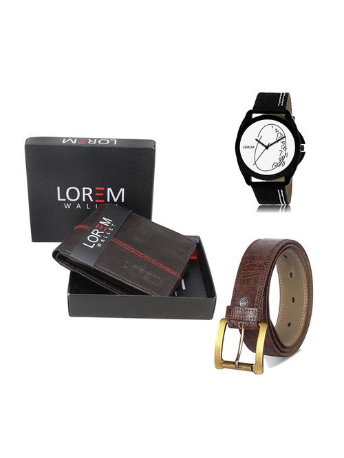 belt, wallet & watch gift combo - 19278782 - Very Small Image - 1