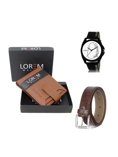 belt, wallet & watch gift combo - 19278801 - Very Small Image - 1