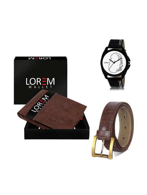 belt, wallet & watch gift combo - 19278812 - Very Small Image - 1