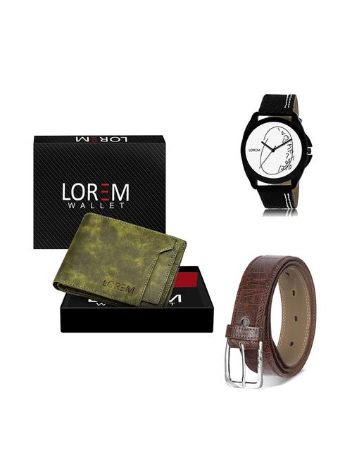 belt, wallet & watch gift combo - 19278840 - Very Small Image - 1