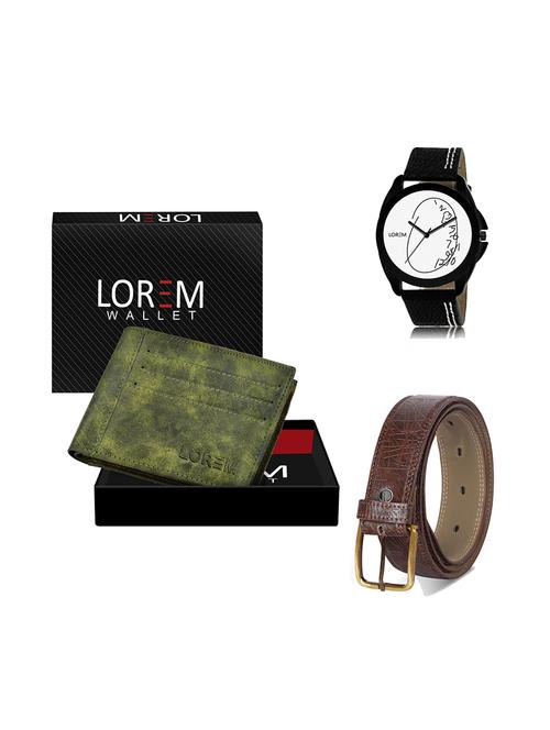 belt, wallet & watch gift combo - 19278844 - Very Small Image - 1