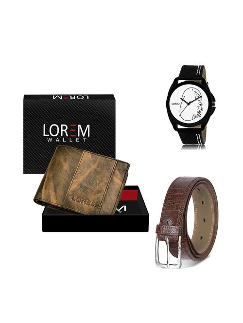 belt, wallet & watch gift combo - 19278864 - Very Small Image - 1