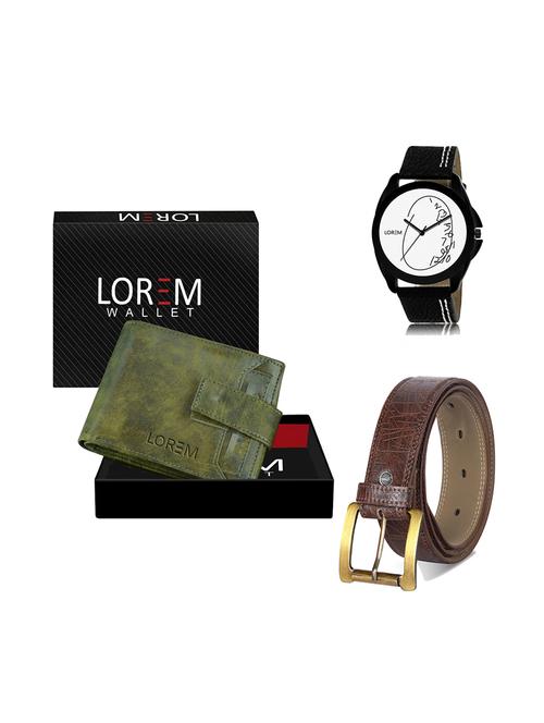 belt, wallet & watch gift combo - 19278872 - Very Small Image - 1