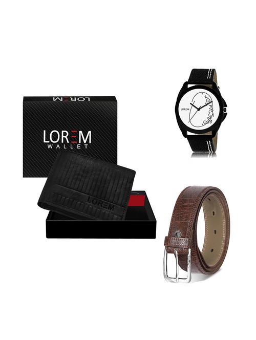 belt, wallet & watch gift combo - 19278930 - Very Small Image - 1