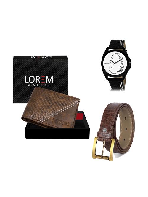belt, wallet & watch gift combo - 19278932 - Very Small Image - 1