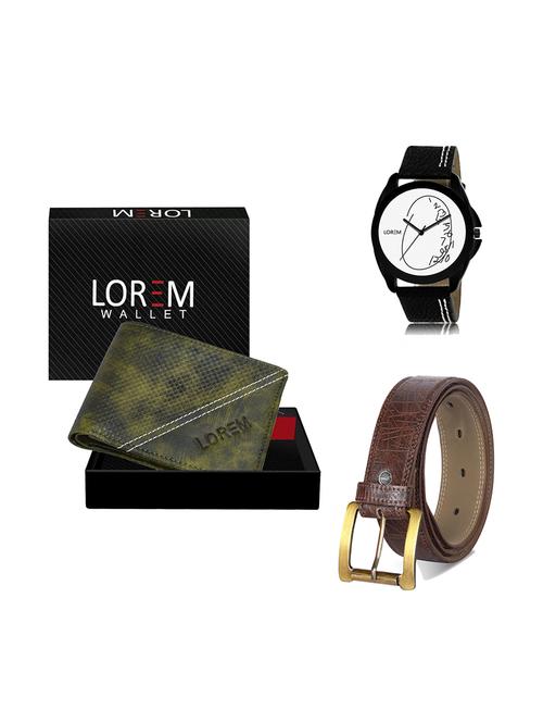 belt, wallet & watch gift combo - 19278944 - Very Small Image - 1