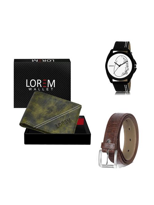 belt, wallet & watch gift combo - 19278945 - Very Small Image - 1