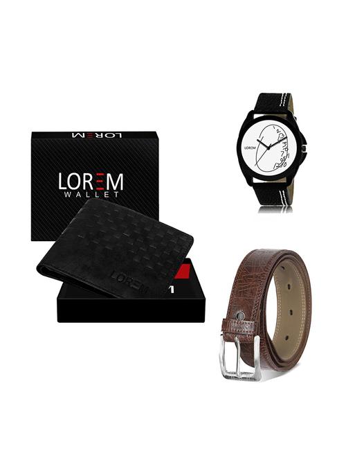 belt, wallet & watch gift combo - 19278979 - Very Small Image - 1
