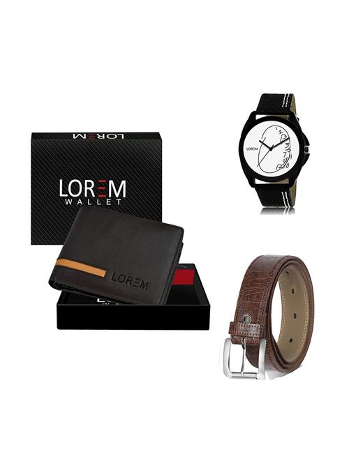 belt, wallet & watch gift combo - 19278999 - Very Small Image - 1