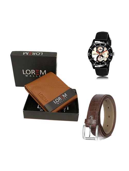 belt, wallet & watch gift combo - 19279023 - Very Small Image - 1