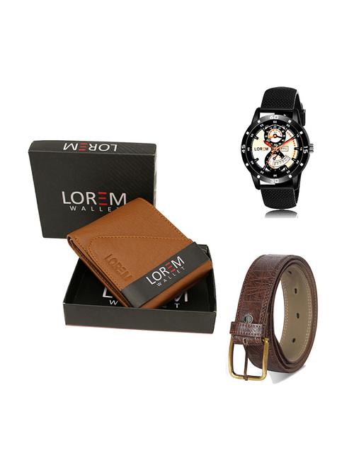 belt, wallet & watch gift combo - 19279024 - Very Small Image - 1