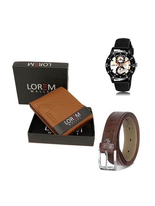 belt, wallet & watch gift combo - 19279027 - Very Small Image - 1