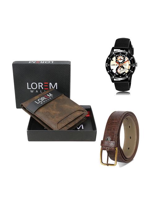 belt, wallet & watch gift combo - 19279042 - Very Small Image - 1