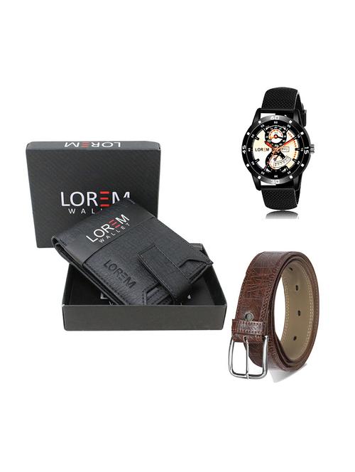 belt, wallet & watch gift combo - 19279061 - Very Small Image - 1