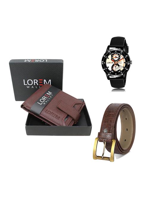 belt, wallet & watch gift combo - 19279064 - Very Small Image - 1