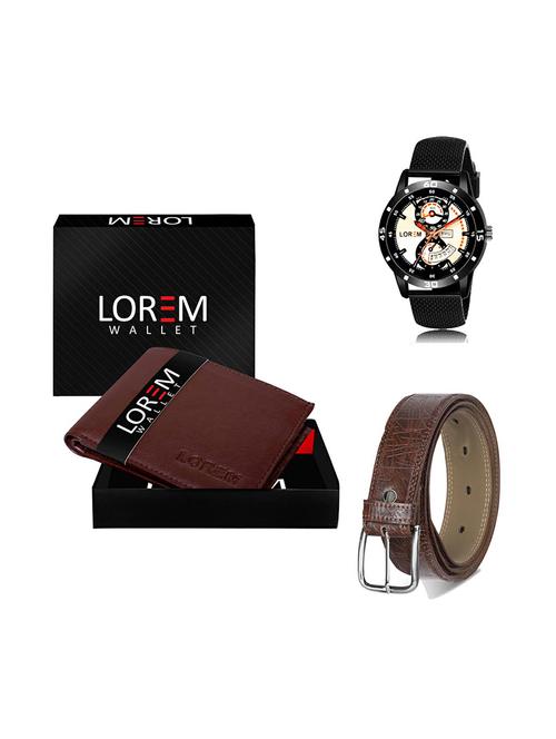 belt, wallet & watch gift combo - 19279097 - Very Small Image - 1