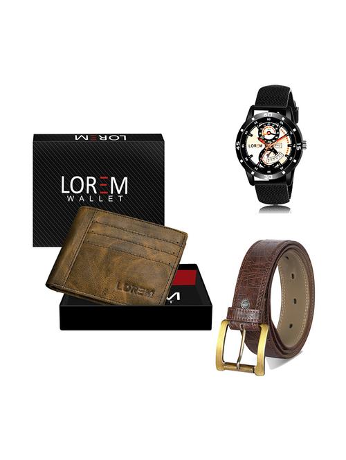 belt, wallet & watch gift combo - 19279124 - Very Small Image - 1