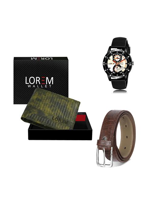 belt, wallet & watch gift combo - 19279194 - Very Small Image - 1