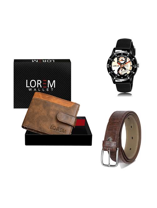 belt, wallet & watch gift combo - 19279277 - Very Small Image - 1