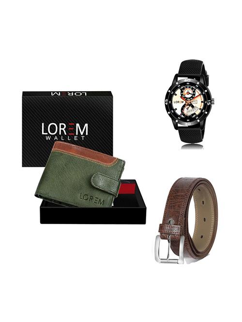 belt, wallet & watch gift combo - 19279287 - Very Small Image - 1