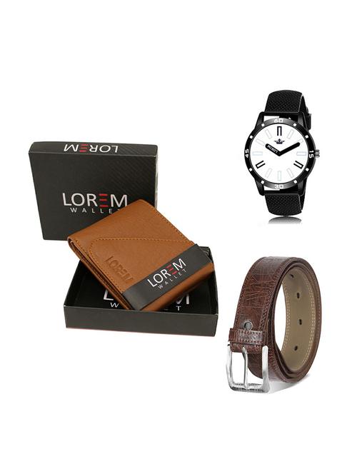 belt, wallet & watch gift combo - 19279297 - Very Small Image - 1