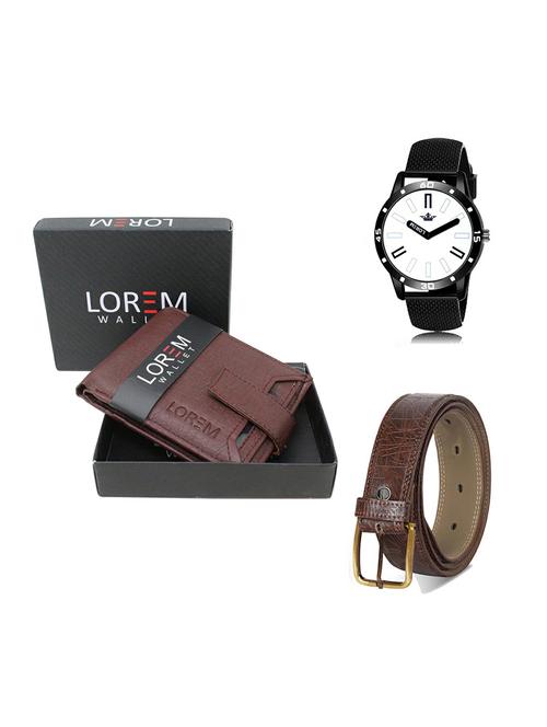 belt, wallet & watch gift combo - 19279336 - Very Small Image - 1