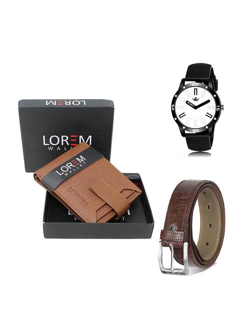 belt, wallet & watch gift combo - 19279345 - Very Small Image - 1