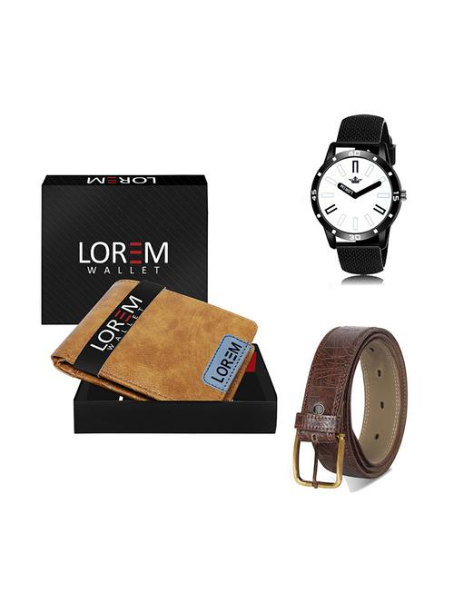 belt, wallet & watch gift combo - 19279348 - Very Small Image - 1
