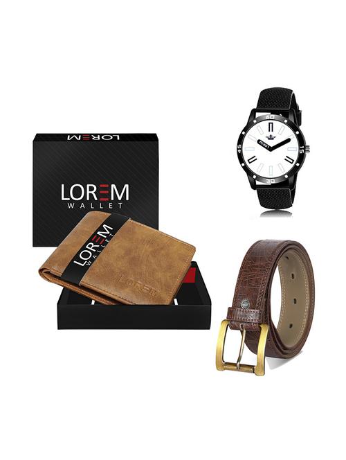 belt, wallet & watch gift combo - 19279358 - Very Small Image - 1