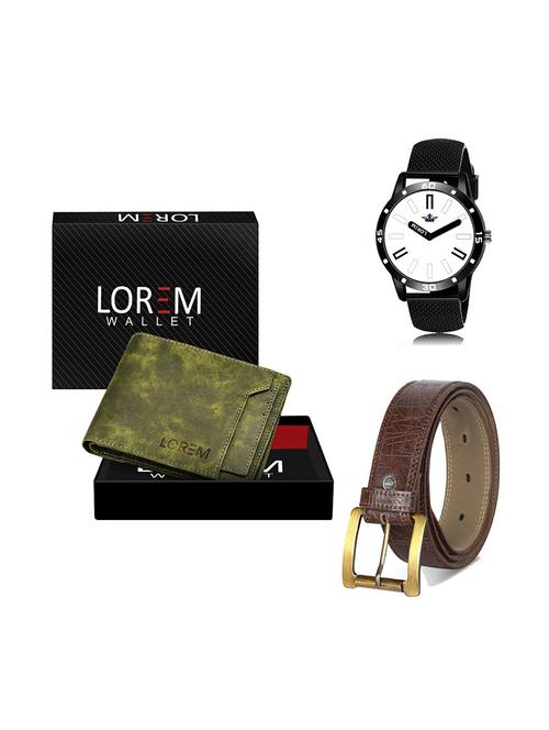 belt, wallet & watch gift combo - 19279376 - Very Small Image - 1