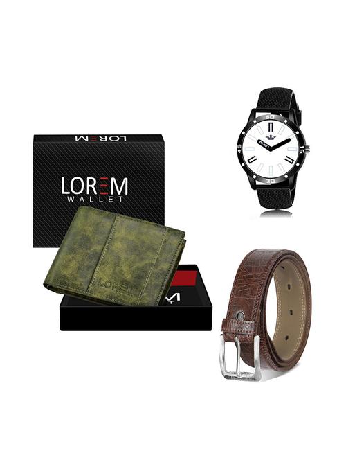 belt, wallet & watch gift combo - 19279393 - Very Small Image - 1