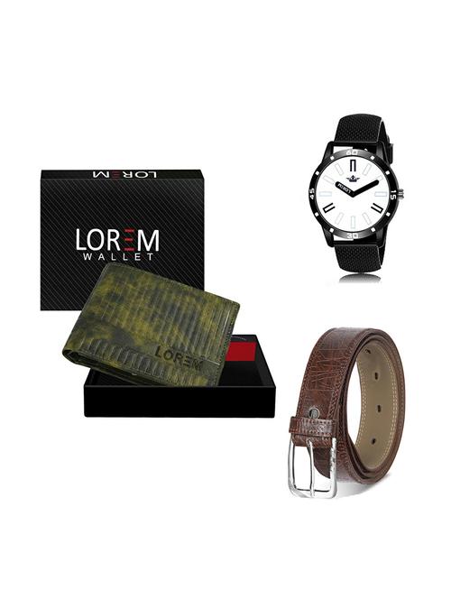 belt, wallet & watch gift combo - 19279464 - Very Small Image - 1