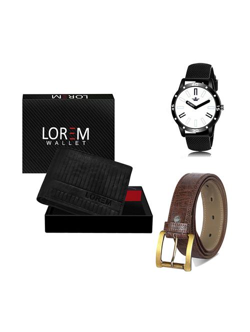 belt, wallet & watch gift combo - 19279466 - Very Small Image - 1