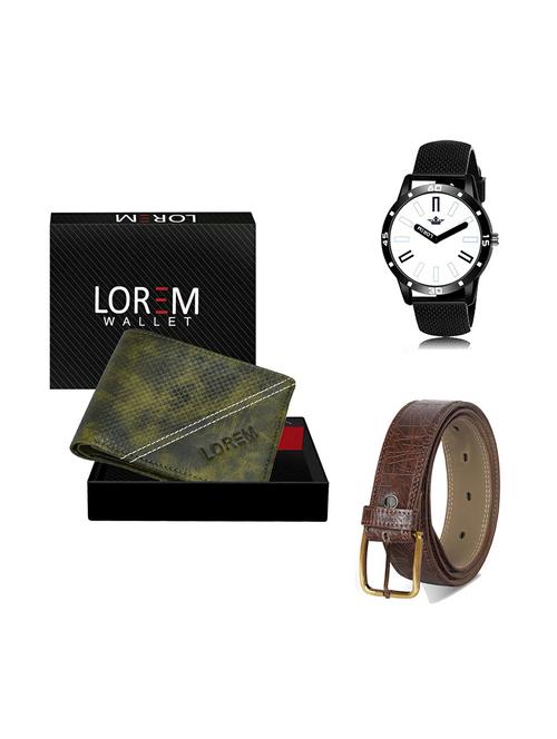 belt, wallet & watch gift combo - 19279486 - Very Small Image - 1