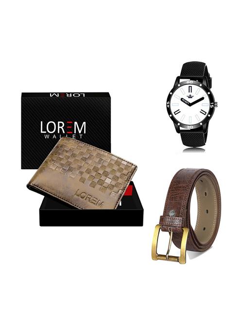 belt, wallet & watch gift combo - 19279496 - Very Small Image - 1