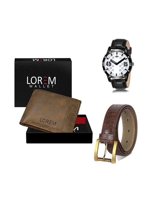 belt, wallet & watch gift combo - 19279714 - Very Small Image - 1