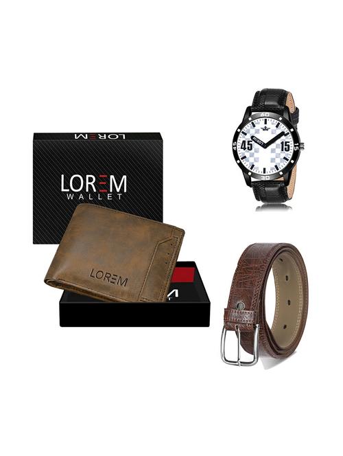 belt, wallet & watch gift combo - 19279717 - Very Small Image - 1