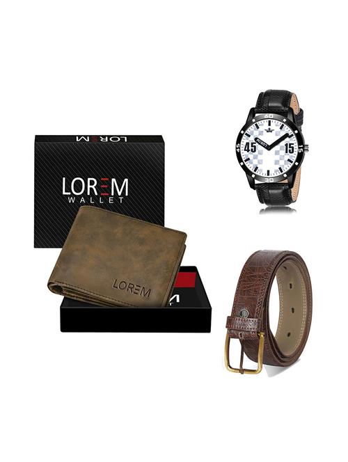 belt, wallet & watch gift combo - 19279722 - Very Small Image - 1