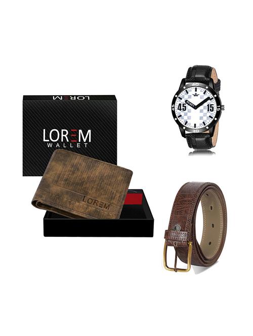 belt, wallet & watch gift combo - 19279740 - Very Small Image - 1