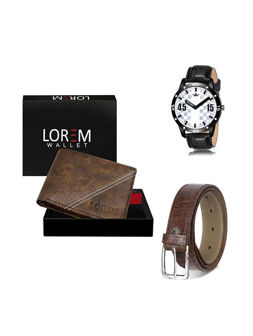 belt, wallet & watch gift combo - 19279766 - Very Small Image - 1