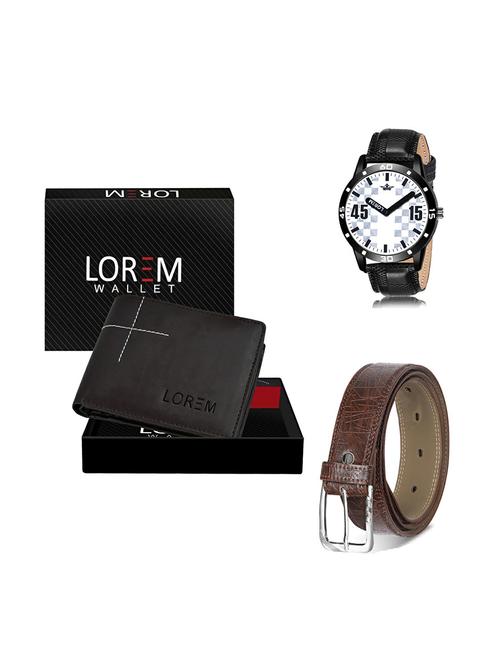 belt, wallet & watch gift combo - 19279820 - Very Small Image - 1